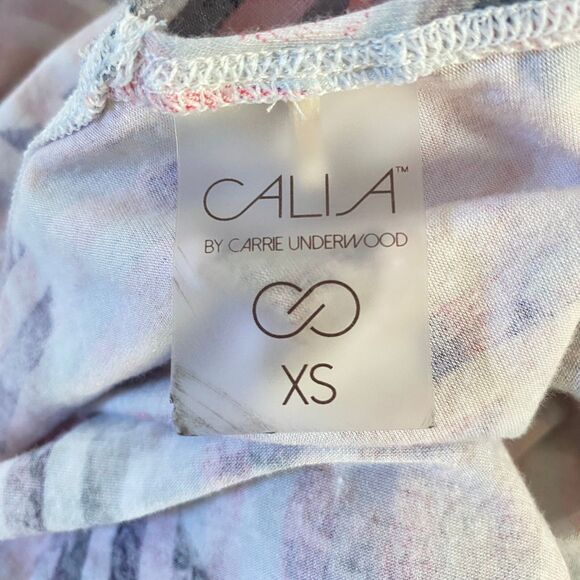 Calia Racerback Keyhole Tank Top Womens Size XS Multicolor Stripes Floral - Picture 8 of 12